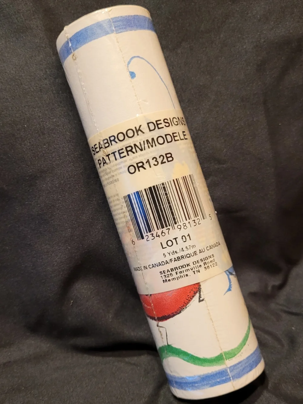 NEW Vintage Seabrook Designs Wallpaper Border OR132B Single 5-yd. Roll